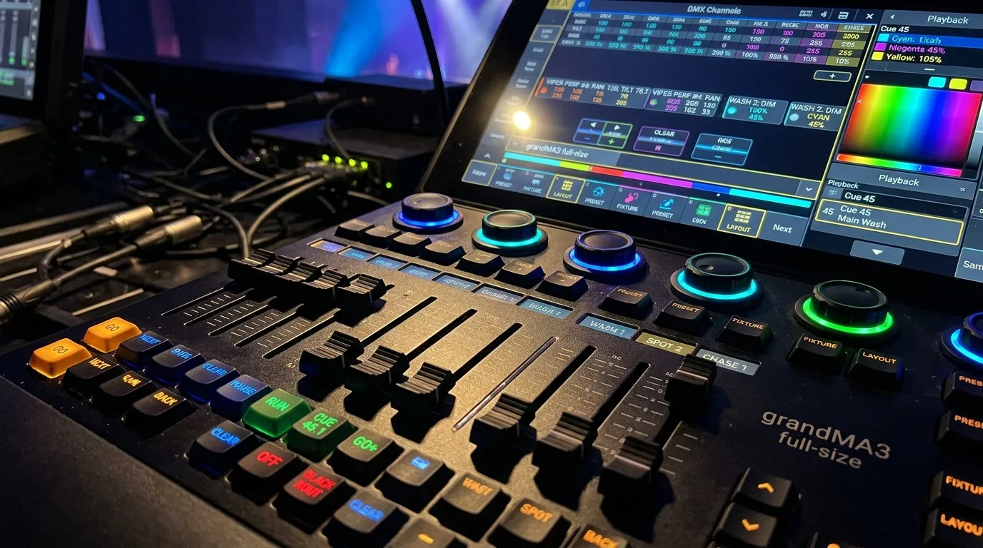 Consolas DMX y Controladores
