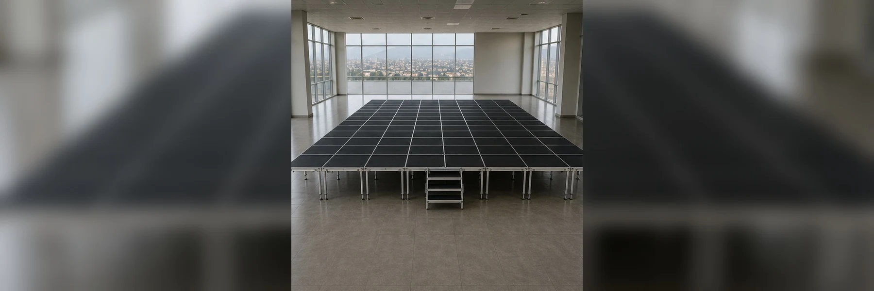 Vista 3 de Set Escenario 12x8 Metros con Escalera Optux