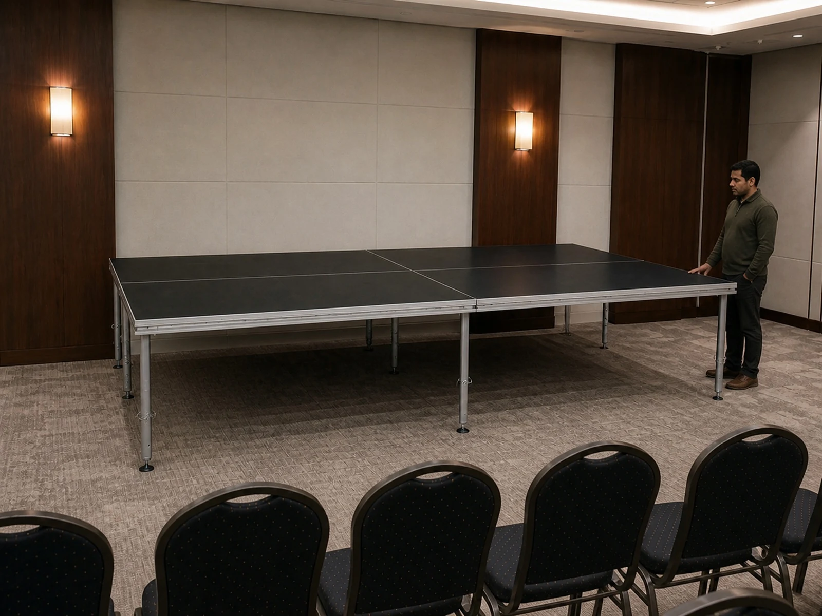 Vista 20 de Set Escenario 4x2 Metros Sin Escalera Optux