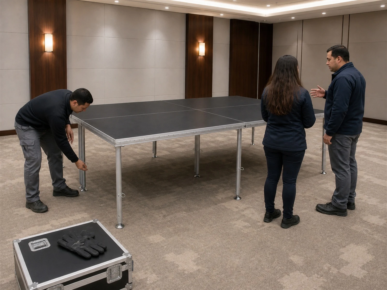 Vista 31 de Set Escenario 4x2 Metros Sin Escalera Optux